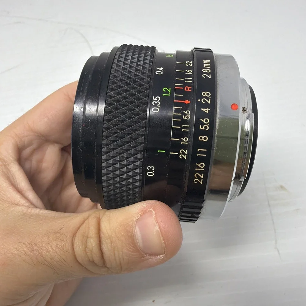Vintage Soligor Lens 28mm f/2.8 Wide Angle Lens Pentax Mount Clean.